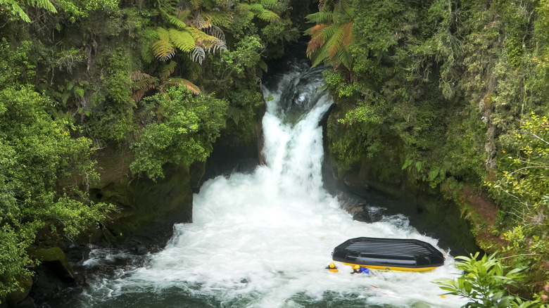 The World’s Tallest Waterfall for Whitewater Rafting Lies in a New Zealand Jungle