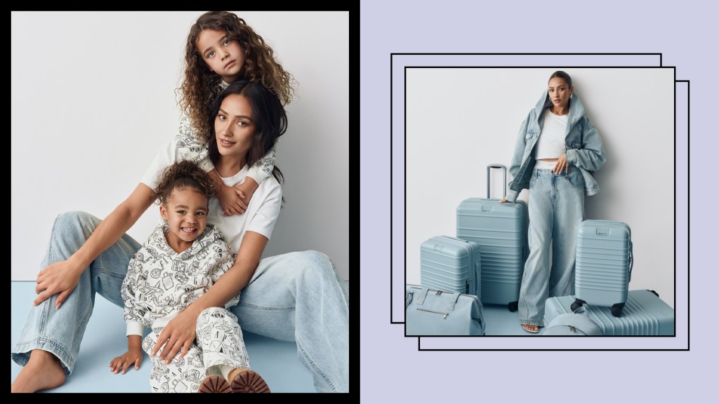 Denim-Infused Travel Collection: Luggage, Pants, and More