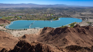 A Hidden Caribbean-Blue Lake in Southern California’s Desert Is a Year-Round Escape for Swimming and Camping