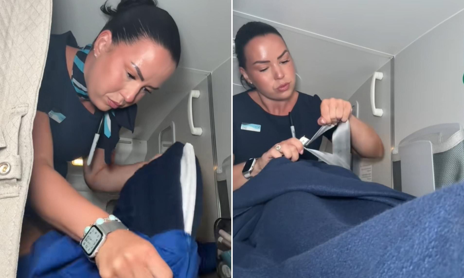 Flight Attendant Unveils Secret Crew Rest Area on Planes