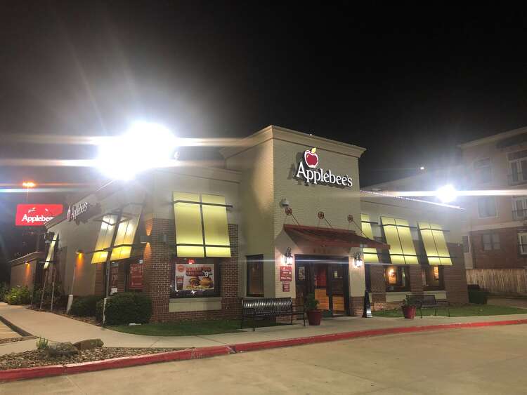 A glowing night at Houston’s Applebee’s like an LED white dwarf