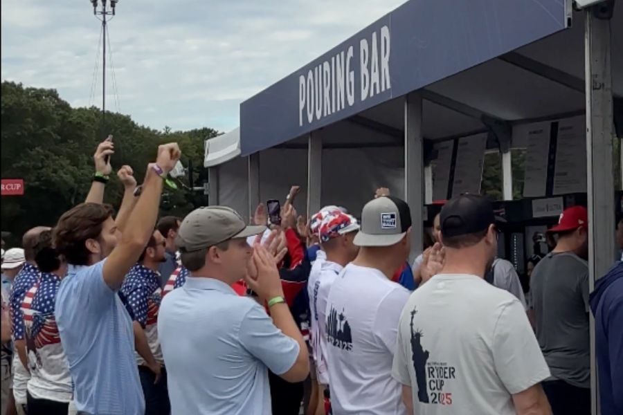 Bottoms Up at Bethpage Black as Ryder Cup Fans Await Their First Beer