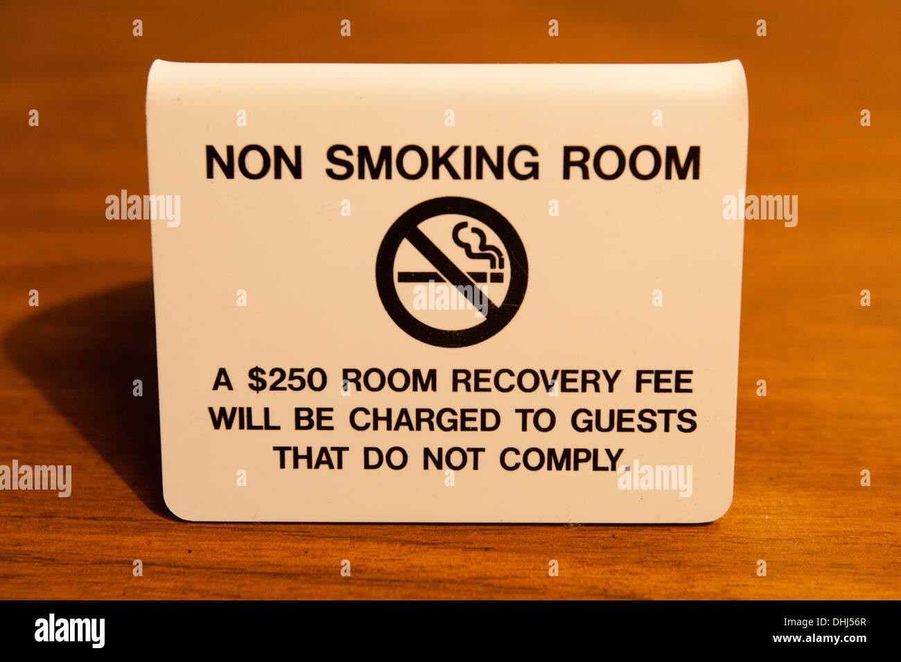 hotel guest policy sign prohibiting vaping