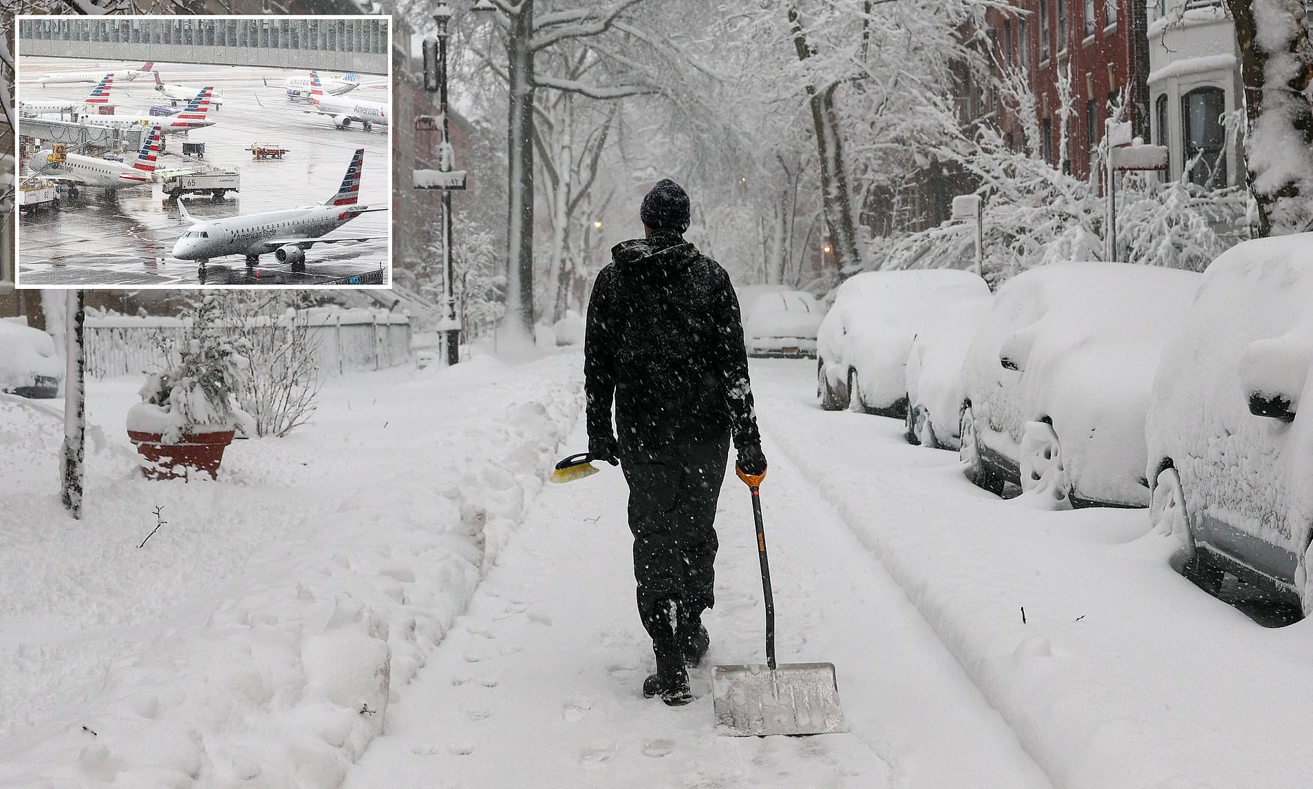 Travel chaos in NYC and Boston as 20″ snow hits Empire State