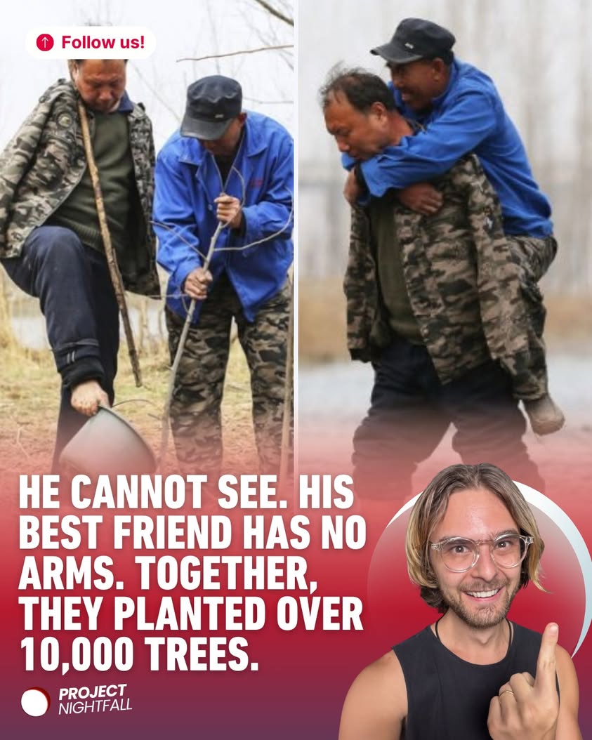 Blind. Armless. Unstoppable. Two Friends Defy Fate to Plant a Forest!