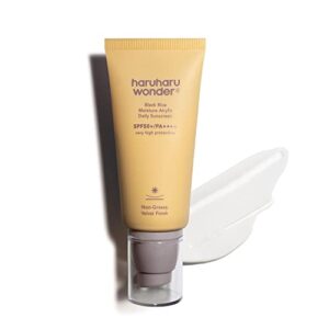 Haruharu Wonder Black Rice Sunscreen: Velvet Finish, No White Cast