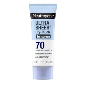 Neutrogena Ultra Sheer Dry-Touch Sunscreen SPF 70 | Review & Buy