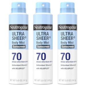 Neutrogena Ultra Sheer Body Mist Sunscreen SPF 70 Review