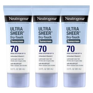 Neutrogena Ultra Sheer Sunscreen SPF 70 | Dry-Touch Review