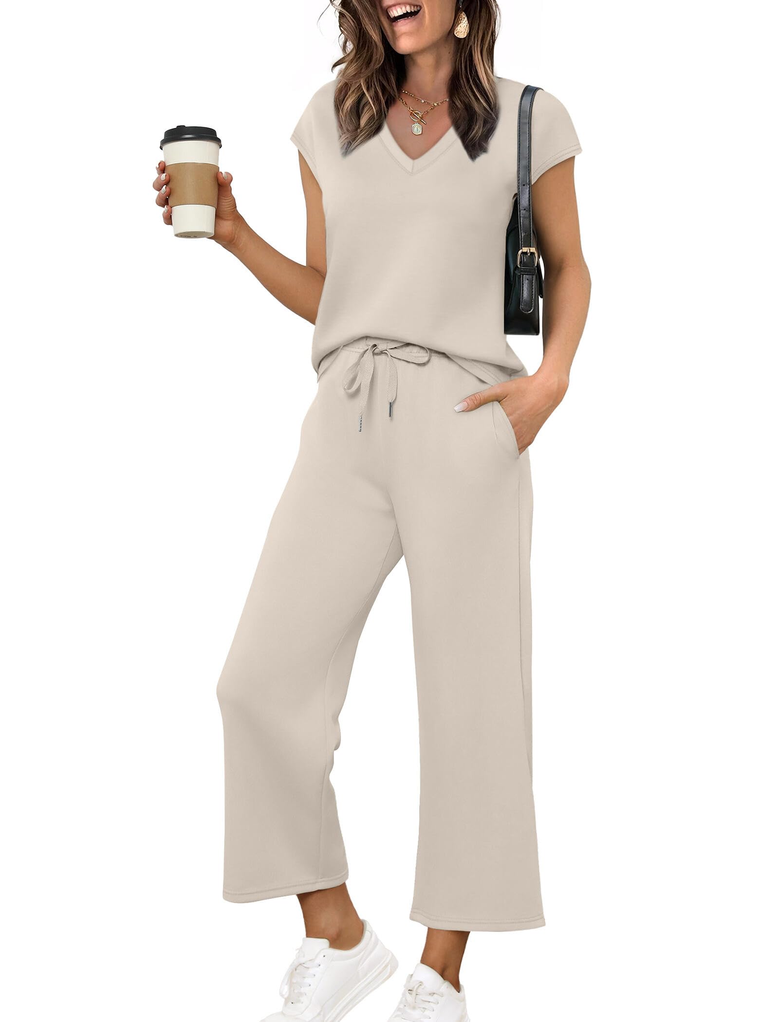 Saloogoe Women’s 2-Piece Set: Travel & Work Chic