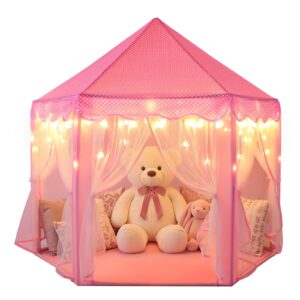 Wilwolfer Princess Castle Play Tent for Girls – Mag…