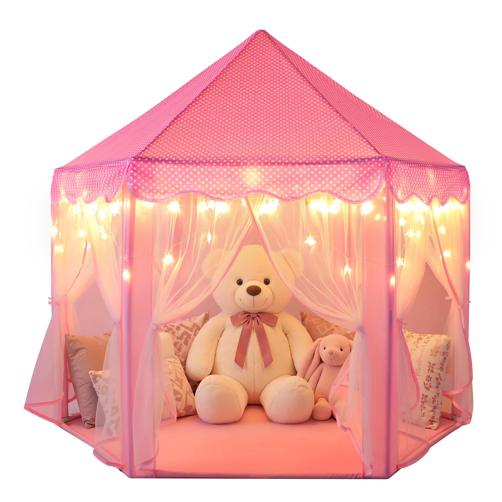 Wilwolfer Princess Castle Play Tent for Girls – Mag…