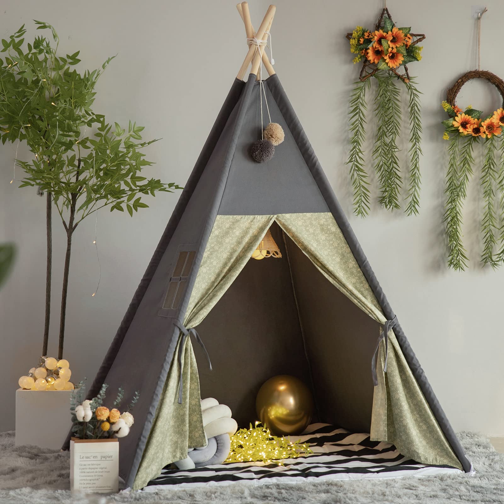 Duwenem Teepee Tent for Kids: Magical Play Indoors