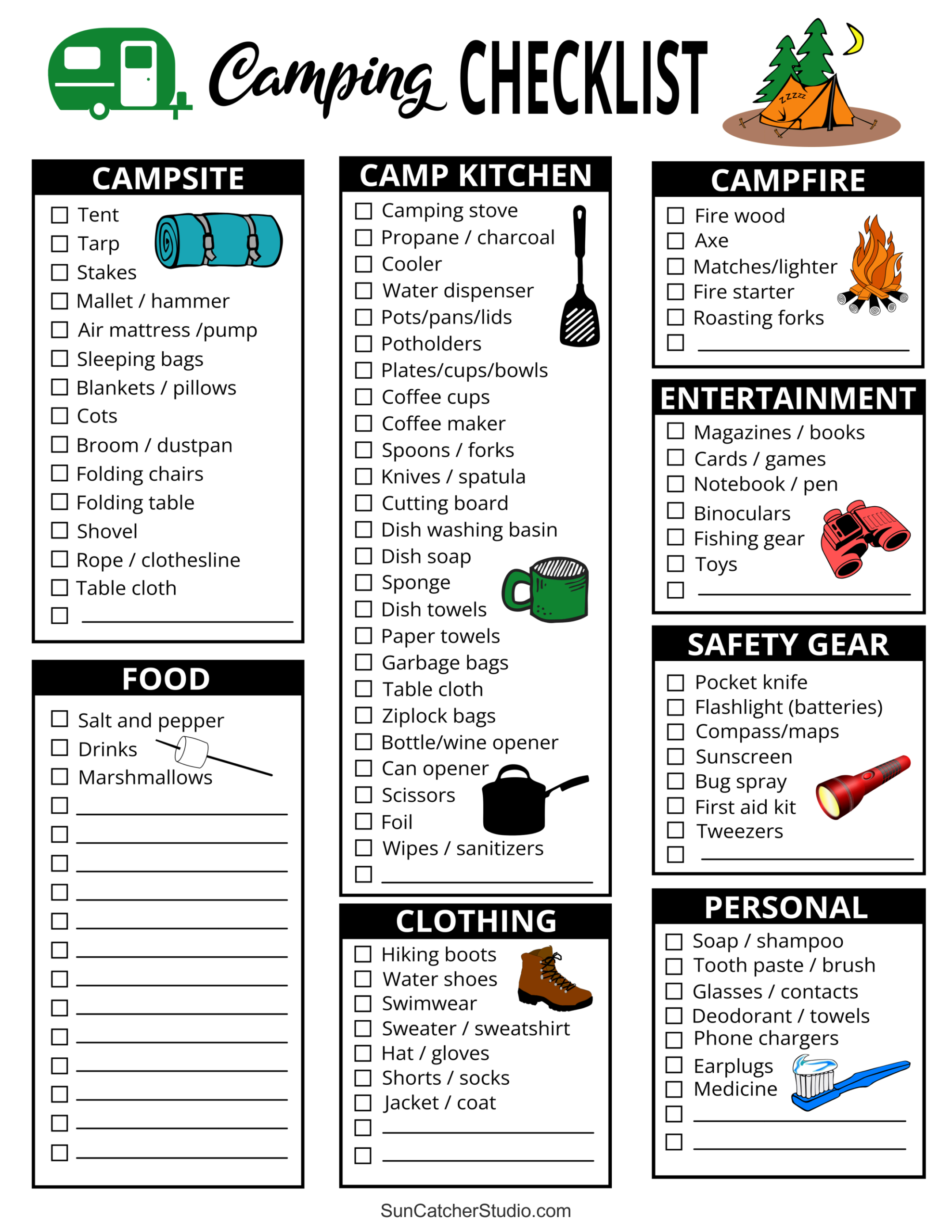 The Ultimate Camping List Packing Checklist for Every Adventure