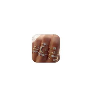 Harry and Henry Gold Stackable Rings for Women Gifts – Boho Chic Style