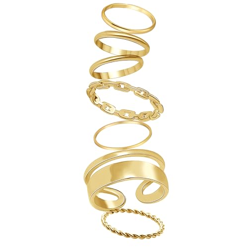 Gold Knuckle Rings Set for Women – BoHo Vintage Style | FAXHION