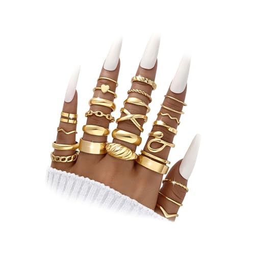 25-Piece Gold Knuckle Rings Set for Women | Affordable Fashion on Amazon 25-Piece Gold Knuckle Rings Set for Women | Affordable Fashion on Amazon