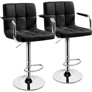 Yaheetech Bar Stools Set of 2 Review – Adjustable, Swivel Bar Stools