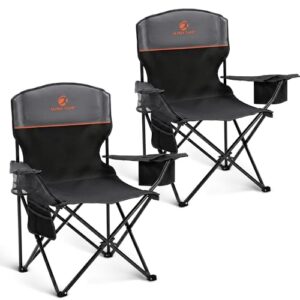 ALPHA CAMP Camping Chairs 350LBS Capacity | Comfortable Outdoor Chair