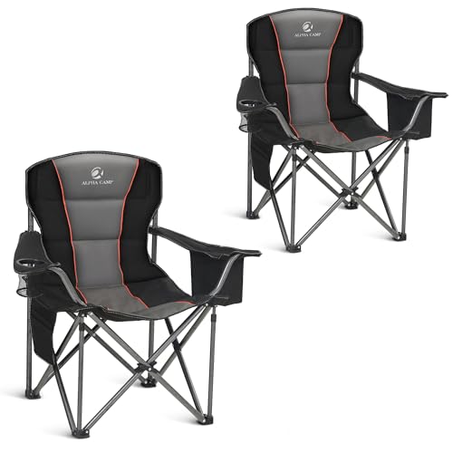 Alpha Camp Folding Camping Chair for Heavy People – Amazon