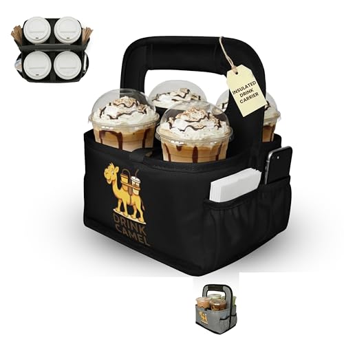 Reusable Drink Carrier with Handle – Durable Insulated Beverage Bag Reusable Drink Carrier with Handle – Durable Insulated Beverage Bag