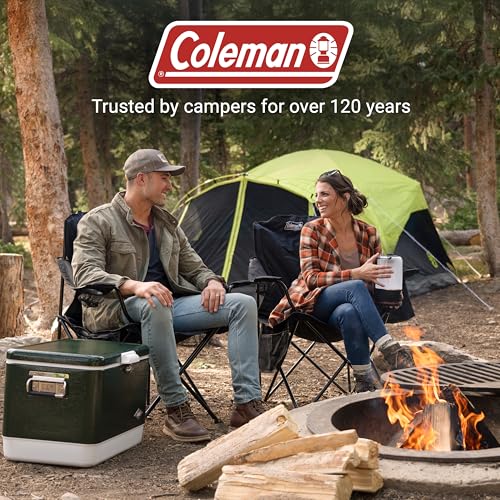 Coleman Portable Camping Chair with 4-Can Cooler – Camping Chair for Outdoor Adventures