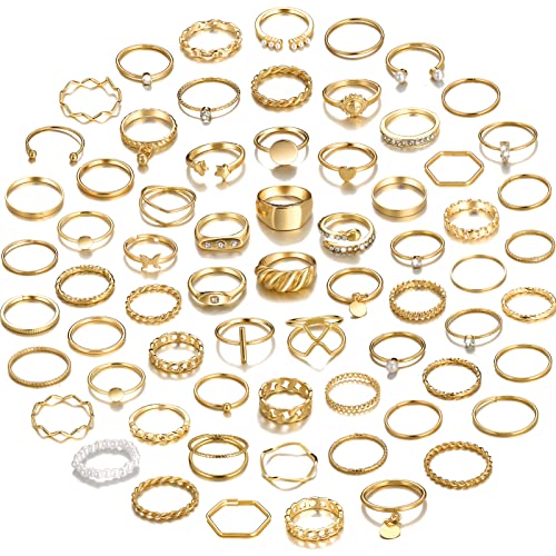 YEEZII 68 Pcs Gold Knuckle Rings Set for Women – Affordable and Stylish YEEZII 68 Pcs Gold Knuckle Rings Set for Women – Affordable and Stylish