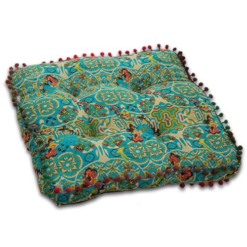 ELEFOCUS Blue Bohemian Seat Cushion Review – Comfortable and Stylish