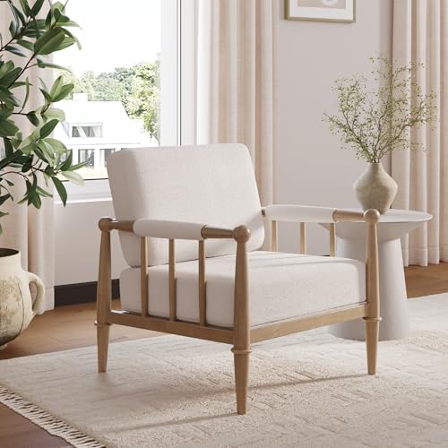 Nathan James Spencer Boucle Accent Chair Review – Affordable Bohemian Armchair