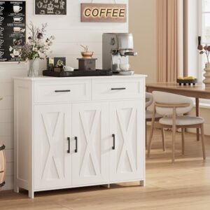 Homhedy Sideboard Buffet Cabinet Review | Elegant Kitchen Storage