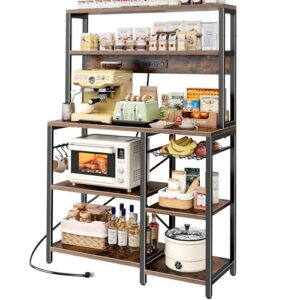 SUPERJARE Bakers Rack with Power Outlet: Review and Pricing