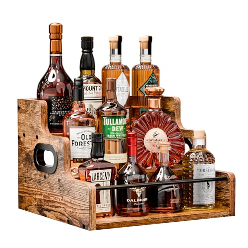 KLM Liquor Bottle Display Shelf – Home Bar Organizer