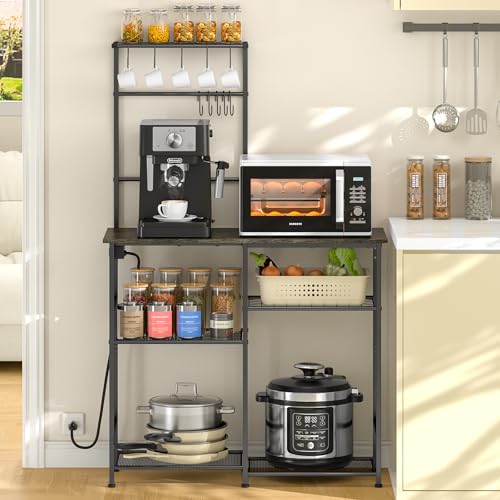 3IngSeagulls Bakers Rack with Power Outlet Review and Price