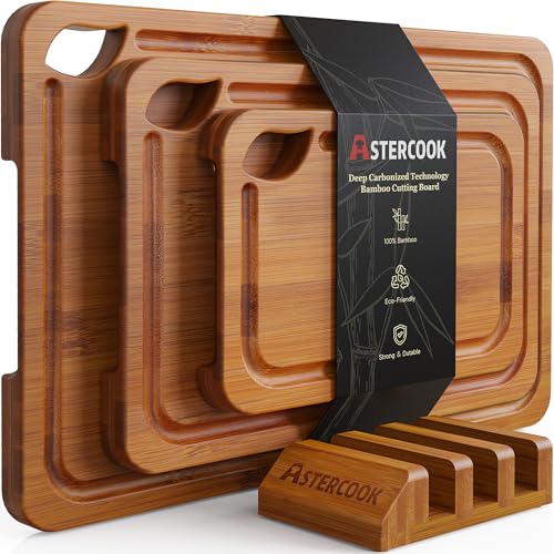 Astercook Bamboo Cutting Board Review: Reversible with Stand