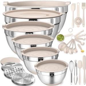 Mixing Bowls with Airtight Lids Set 26PCS Review