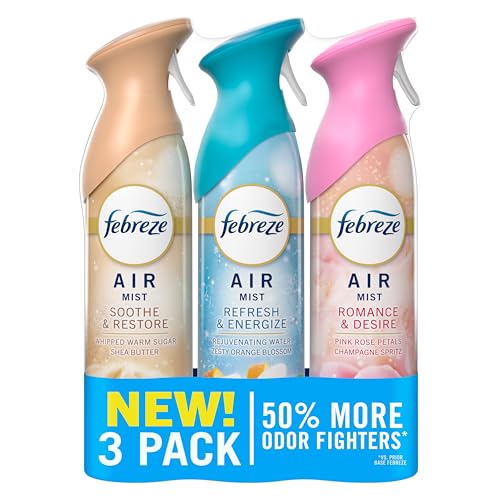 Febreze Air Mist Variety Pack: Eliminate Odors Naturally